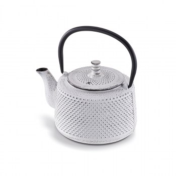czajnik żeliwny, dzbanek żeliwny, żeliwny dzbanek do herbaty, czajniczek do herbaty, JITO BEKA 16409314, żeliwny czajnik biały, żeliwny dzbanek biały
