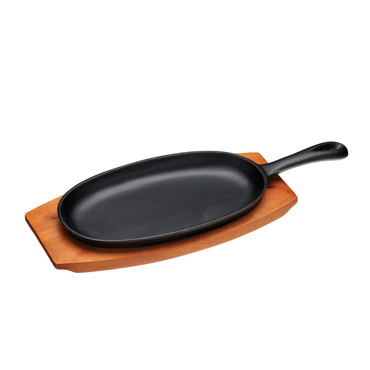 Patelnia żeliwna podłużna z deską do serwowania / Kitchen Craft