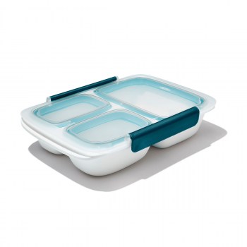 lunchbox, pojemnik na wynos, lunchbox trzykomorowy, pojemnik na lunch, lunchbox OXO