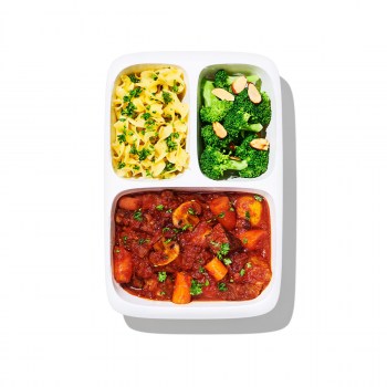 lunchbox, pojemnik na wynos, lunchbox trzykomorowy, pojemnik na lunch, lunchbox OXO