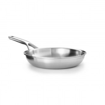 patelnia KitchenAid, akcesoria KitchenAid, patelnie KitchenAid, patelnia z pokrywką stal nierdzewna KitchenAid, patelnia stal nierdzewna, patelnia ze stali nierdzewnej, Multi-Ply Stainless Steel KitchenAid, patelnia 3-warstwowa, importer KitchenAid, wyłą