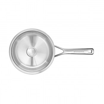 rondel KitchenAid, akcesoria KitchenAid, rondle KitchenAid, rondel z pokrywką stal nierdzewna KitchenAid, rondel stal nierdzewna, rondel ze stali nierdzewnej, Multi-Ply Stainless Steel KitchenAid, rondel 3-warstwowy, importer KitchenAid, wyłączny przedst