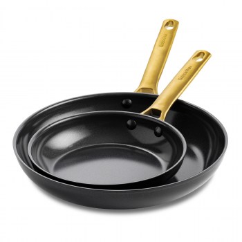 Patelnie ceramiczne PADOVA Black 20 + 28 cm / GreenPan