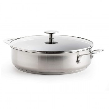 Patelnia stalowa z powłoką, głęboka z pokrywą 28 cm KitchenAid CC005739-001