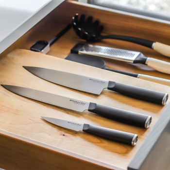 nóż do mięsa, nóż japoński, nóż stal japońska, nóż ze stali nierdzewnej, komplet noży japońskich, kitchenaid noże, kitchenaid 5057982000615