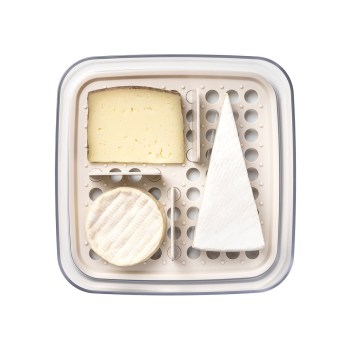 pojemnik z przegródkami do serów, pojemnik na sery, pojemnik do przechowywania serów, pojemnik Amuse A-000419, pojemnik na ser do lodówki