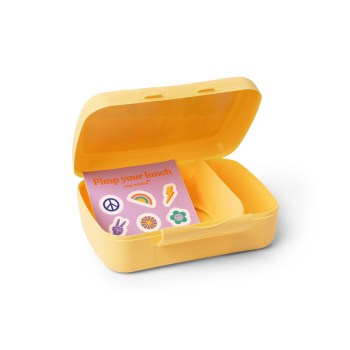 lunchbox, śniadaniówka, lunchbox z przegródką, pojemnik na kanapki, Amuse A-000422, lunchbox naklejki