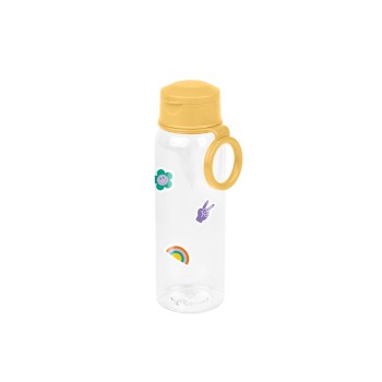 butelka na wodę, butelka BPA free, lekka butelka na wodę, butelka Amuse A-000425, żółta butelka, butelka dla dzieci, butelka dla dorosłych, szczelna butelka na wodę
