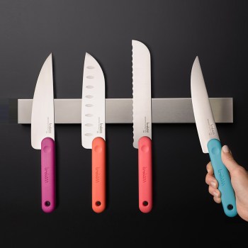 nóż do mięsa, nóż japoński, nóż stal japońska, nóż ze stali nierdzewnej, kolorowe noże