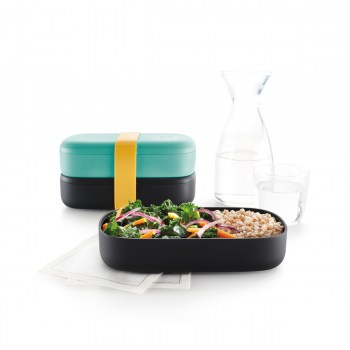 Lunchbox TO GO turkusowy / Lekue