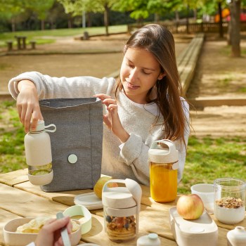 0301072V19U150 torba lunchowa termiczna LEKUE ORGANIC, torba na lunch, torba na drugie śniadanie, torba termiczna na lunchboxa, lekue Organic, torba na jedzenie, torba termoizolacyjna na lunch, torba termiczna na kanapki