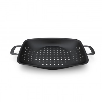 taca na grilla, taca grillowa BBQ, taca grillowa wysoka, grillroaster perforowany, CC002835-001 BK, taca do grillowania, taca grillowa stal węglowa, taca grillowa wielorazowa